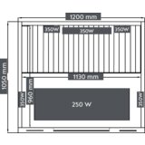 Sanotechnik infrardeča kabina/savna safir (H10120) Cene