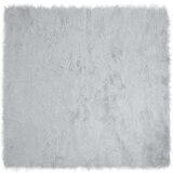 vidaXL lažna ovčja preproga siva 200 x 200 cm poliester | Shoptok.si