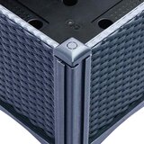  Vrtna sadilica s nogama plava siva 120 x 40 x 42 cm PP | shoptok.hr