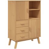 vidaXL Visoka komoda OLDEN smeđa 85 x 43 x 125 cm od masivne borovine | shoptok.hr