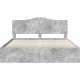  Krevetna konstrukcija Beton 180 x 200 cm Čvrsto borovo drvo | shoptok.hr
