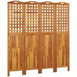 Maison Chic Paravan - Sobne pregrade 4-delni 162x2x180 cm trden akacijev les, (22111615) | Shoptok.si