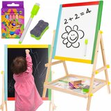 Dvostrana drvena ploča za crtanje 65 cm + krede | shoptok.hr