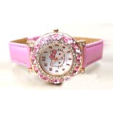 Hello Kitty dječji sat sa cirkonima u bijeloj ili rozoj boji | shoptok.hr