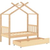  Okvir za dječji krevet s ladicom 70x140 cm od masivne borovine | shoptok.hr