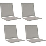 Blazine za sedež in hrbet 4 pcs Svetlo siva 47 x 45 x 2 cm, (5000232284) | Shoptok.si