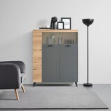 Mömax Visoka Komoda Sunny, Antracit, Barva Hrasta | Shoptok.si