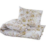  Set posteljine za poplun bijelo-smeđi 155 x 220 cm pamučni | shoptok.hr