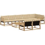  Set vanjskih sofa 9 kom. Bijela i bež | shoptok.hr
