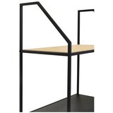 Premier Housewares Crni/u prirodnoj boji metalni regal 61x179x34 cm Depok – | shoptok.hr