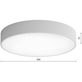  plafonsko svetlo cleo 4xE27/24W/230V, prečnik 50 cm, sivo | Eponuda.com
