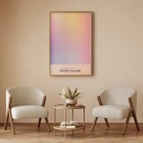  Plakat - Peaceful Drift - Delicate Pastel Shades Creating a Harmonious Whole 40x60 Zlatni okvir | shoptok.hr