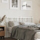  The Living Store Kovinsko vzglavje belo 137 cm - Vzglavje, (21498777) | Shoptok.si