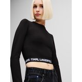 Karl Lagerfeld jeans Majica crna / bijela | shoptok.hr