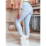 DStreet Spodnie damskie jeansowe skinny z paskiem FITARINKA niebieskie | shoptok.hr