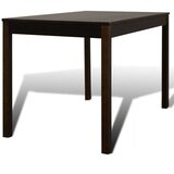  Lesena jedilna miza s 4 stoli rjave barve | Shoptok.si