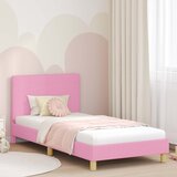  Krevet za djecu s uzglavljem Ružičasta 90 x 200 cm tkanina | shoptok.hr