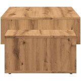 vidaXL Klubska mizica artisan hrast 105x55x32 cm inženirski les | Shoptok.si