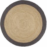  Ručno rađeni tepih od jute s tamnosivim rubom 240 cm | shoptok.hr