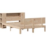 vidaXL Krevet s regalom za knjige bez madraca 120x190 cm od borovine | shoptok.hr