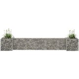 vidaXL Korito za rastline gabion H-oblike jeklo 260x40x40 cm Cene