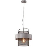 Candellux Lighting Kovinska viseča svetilka v črno-srebrni barvi ø 30 cm Fiba - Candellux Lighting Cene