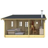 Male kuće Sauna kućica SAUNA TOMMI 500 × 560 cm sa šindrom | shoptok.hr