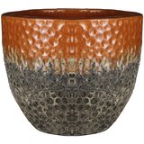 Edelman Saksija okrugla Vulcano fi29 cm narandžasto - siva Cene