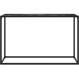  Konzolni stol crni 120 x 35 x 75 cm od kaljenog stakla | shoptok.hr