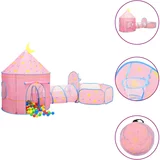 vidaXL Otroški šotor za igranje roza 301x120x128 cm