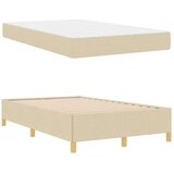  Postelja z vzmetnico Bela in smetana 120 x 190 cm Poliester, (5000126782) | Shoptok.si