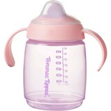 Tommee Tippee nastavek za lonček lonček z ustnikom in ročaji, 6m+, 240ml pink | Shoptok.si