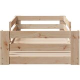 vidaXL Okvir kreveta bez madraca 90 x 190 cm od masivne borovine | shoptok.hr