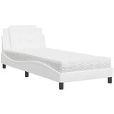 The Living Store Postelja z vzmetnico bela 80x200 cm umetno usnje - Postelja, (21610388) | Shoptok.si