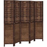  The Living Store Paravan 5-delni temno rjav trden les pavlovnije - Pregrada Za Prostor, (21494111) | Shoptok.si
