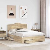  Konstrukcija postelje Sonoma hrast 150 x 200 cm Konstruiran les, (5000102511) | Shoptok.si