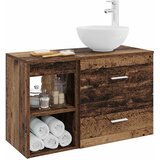  Set namještaja za kupaonicu 2 kom. Staro drvo Konstruirano drvo Smeđa 49,5 x 41 x 80 cm | Shoptok.si