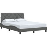 Maison Chic Posteljni okvir - Dvoposteljna postelja - Zakonska postelja brez vzmetnice temno siv 140x200 cm tkanina-J12960, (21773152) | Shoptok.si