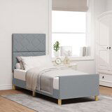 vidaXL Postelja Svetlo siva 80x200 cm Blago | Shoptok.si