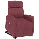  Stol s funkcijo vstajanja vinsko rdeče blago, (20701000) | Shoptok.si