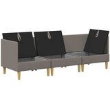  Set namještaja za dnevni boravak 3 pcs Sivosmeđa Tkanina | shoptok.hr