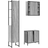  3-dijelni set kupaonskih ormarića boja hrasta sonome drveni | shoptok.hr
