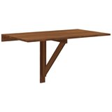 The Living Store Zložljiva stenska miza rjav hrast 100x60x56 cm inženirski les - Stenska Miza, (21420558) | Shoptok.si
