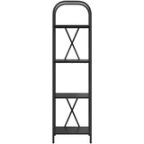 vidaXL Knjižna polica Črni hrast 40 x 30 x 146 cm Konstruiran les | Shoptok.si
