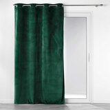 Douceur d intérieur Zelena zavesa iz rebrastega žameta 140x260 cm Casual – Cene