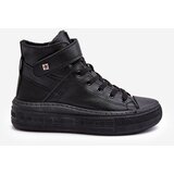 Big Star Women's Padded Platform Sneakers Black | Shoptok.si
