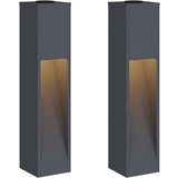  Solarna LED svjetiljka za stazu 2 pcs Antracit | shoptok.hr