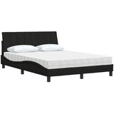  Krevet s madracem Hanko crni 120 x 200 cm od tkanine | shoptok.hr