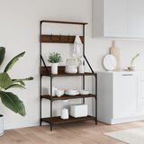  Pekarski stalak s kukama i 4 razine boja hrasta drveni | shoptok.hr