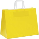  Papirnate vrećice 250 kom s ručkama žute 32x17x25 cm | shoptok.hr